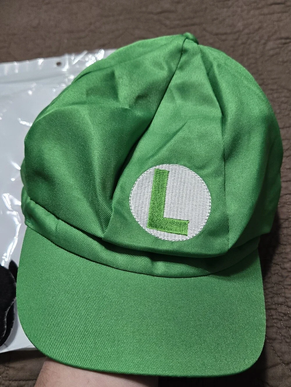 Luigi Deluxe Costume Accessories - Super Mario Brothers Luigi Green Cap, OS
